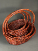 Корзины из ивы 4шт, овал, (45*35*15, 38*30*13, 33*25*12, 28*20*10) Коричневый